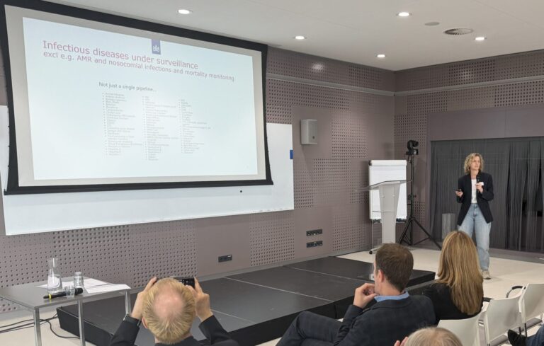 Picture of presenter Susan van den Hof (RIVM)